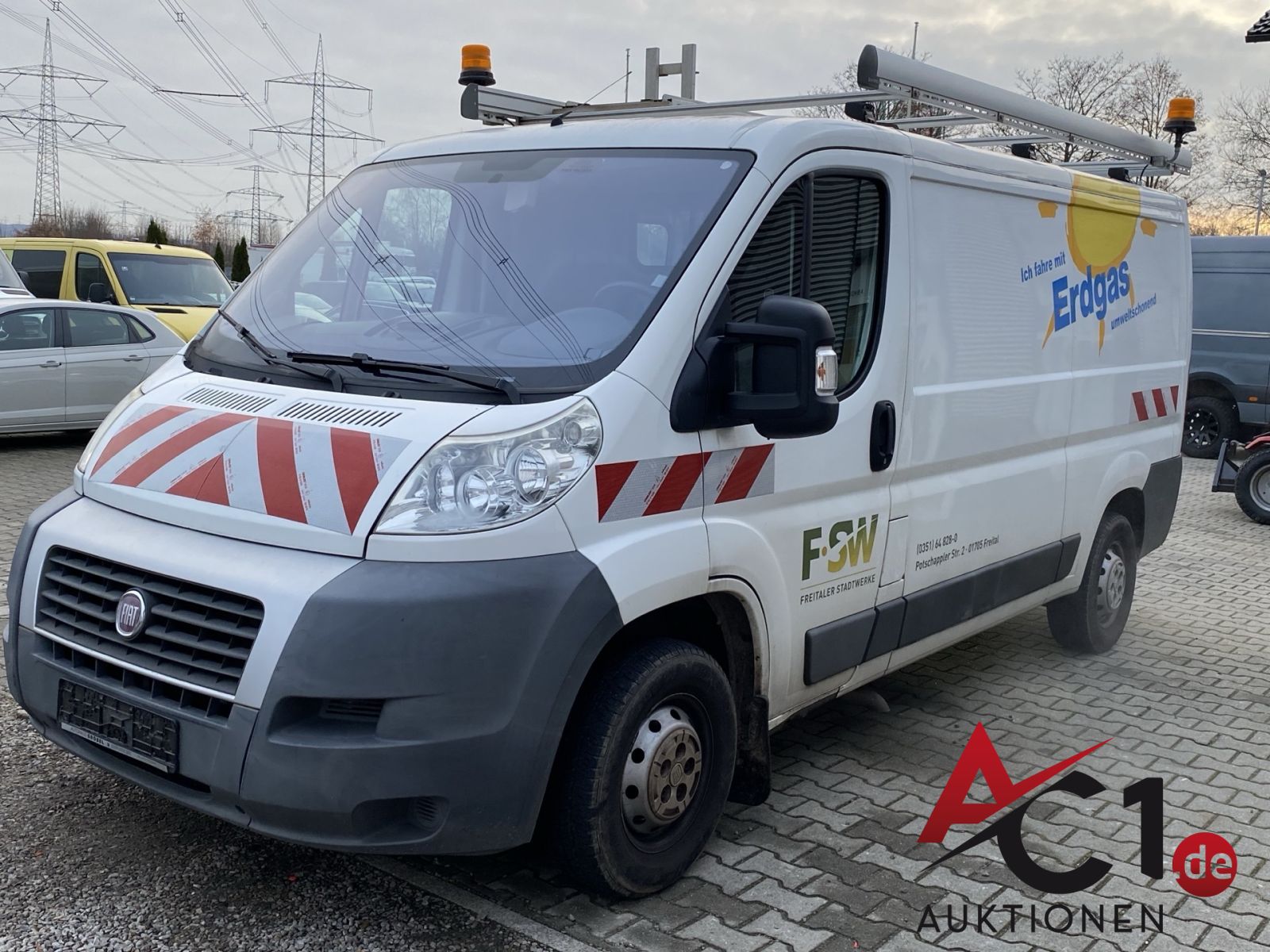 Fiat Ducato 250M Kasten Erdgas NG mit SORTIMO-Regalsystem